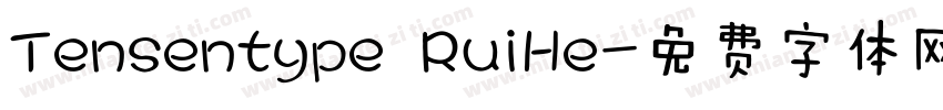Tensentype RuiHe字体转换